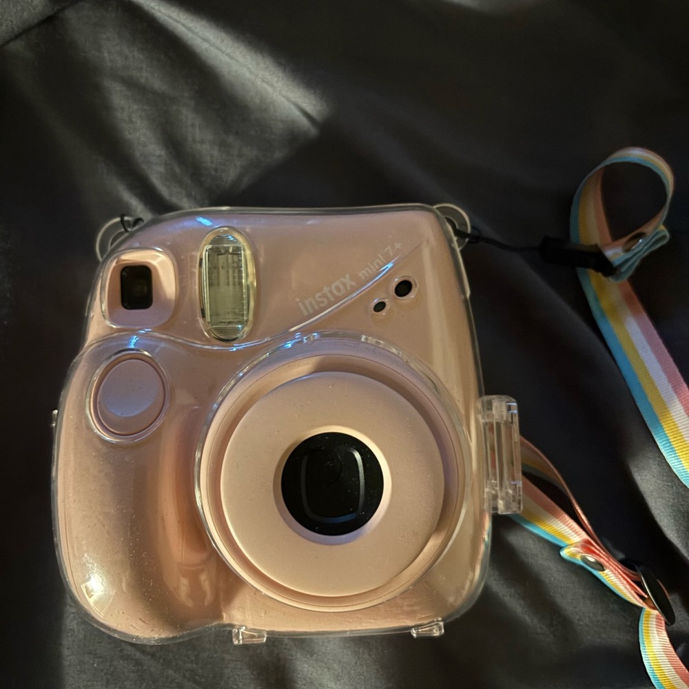 Instax Mini 7+ Instant Camera with Strap